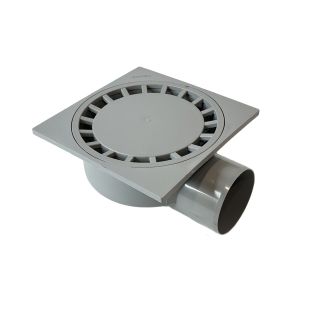 Image 26 Трап для тераси та балкона 25х25 см, горизонтальний DN100 пластик