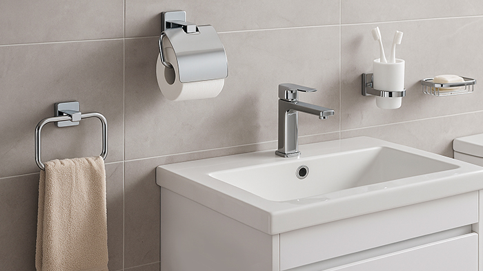 Аксесуари для ванної з нержавіючої сталі