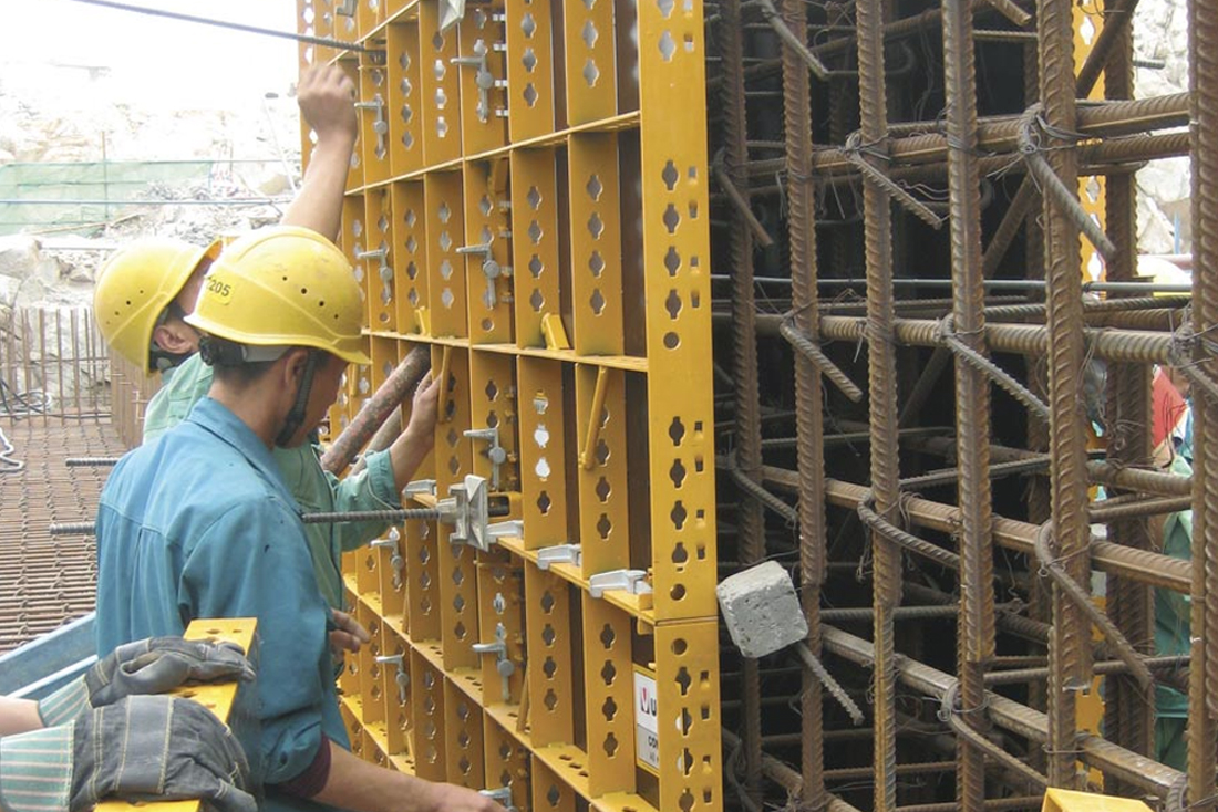 Використання шайби стяжного гвинта для опалубки