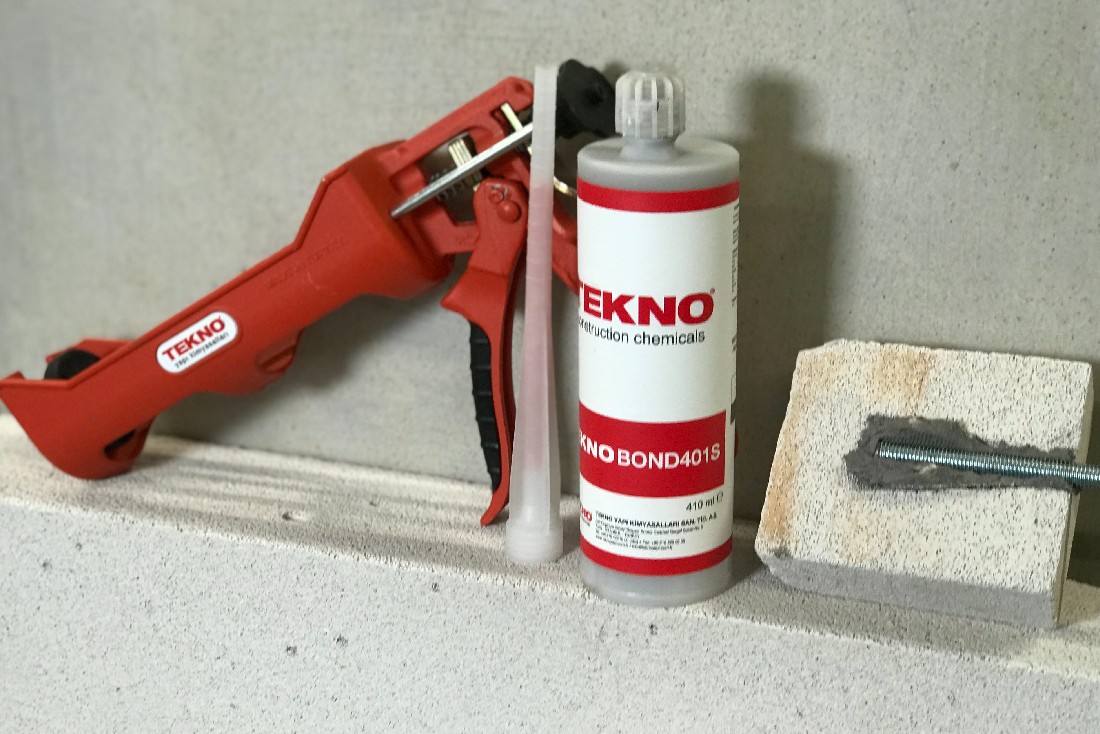 С какими строительными материалами можно использовать химический анкер