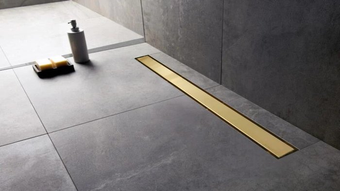 Душевой трап под золото