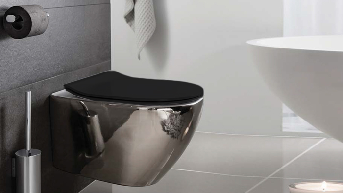 Сидіння для унітазу чорного кольору