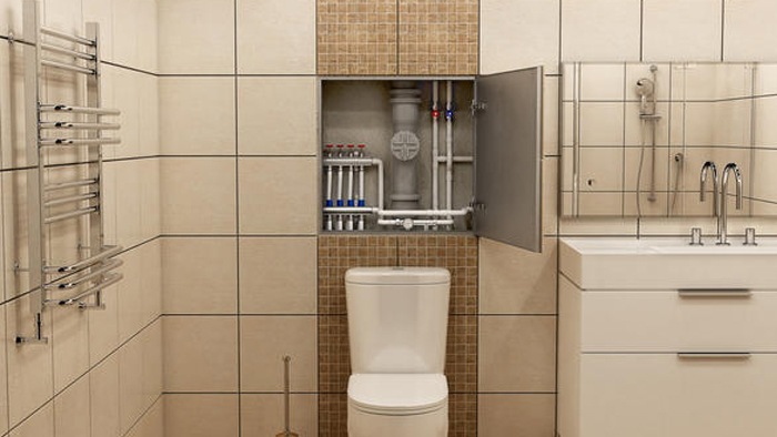 Ревизионный люк под плитку нажимной