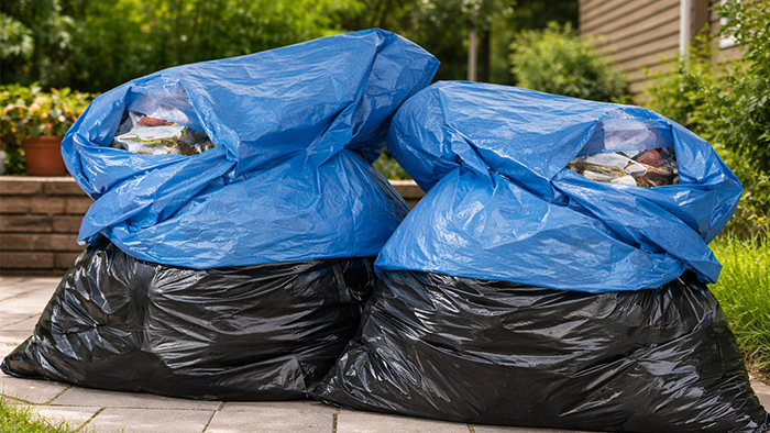 Пакети для сміття 110 літрів для великих обсягів відходів