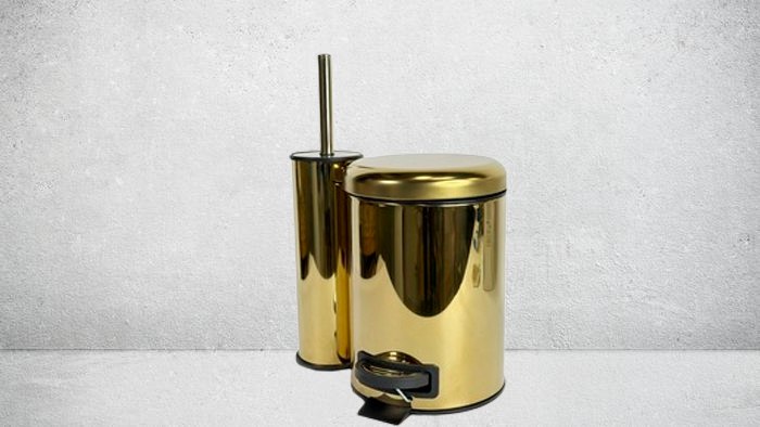 Відро для сміття у ванну під золото