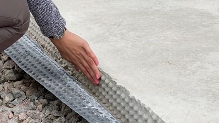 Image 6 Как использовать шиповидную мембрану в качестве подбетонки