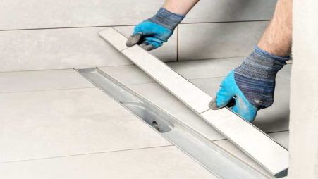 Image 15 Установка трапу для душу завдовжки 90см