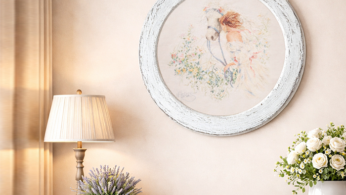 Круглі рамки для картин, фото та вишивки – елегантний акцент в інтер'єрі