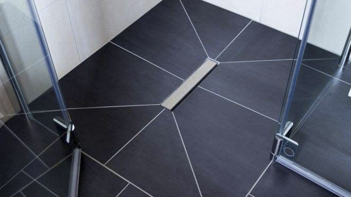 Как сделать уклон для душевого трапа