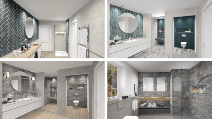 Какие цвета считаются идеальным сочетанием в ванной комнате