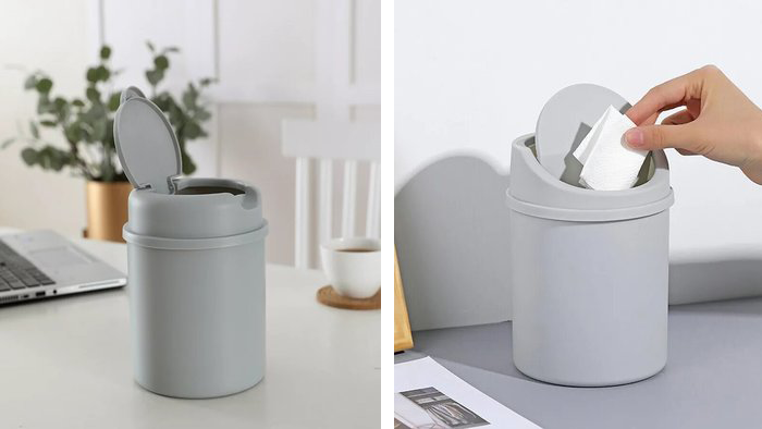 Мусорное ведро с поворотной крышкой