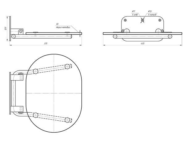 Схема - Сидение для душа Laris